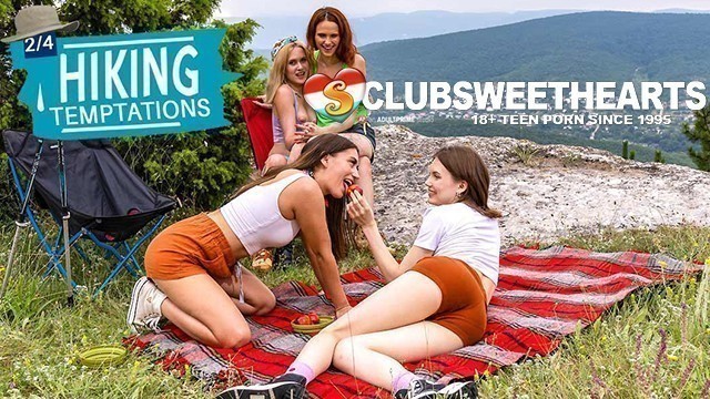 4 Lesbians Orgasming on the Tip of the Mountain ClubSweethearts