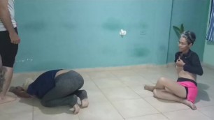 Stepdad Fucks his Stepdaughter while doing Yoga