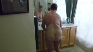 Granny Gets Caught in shower