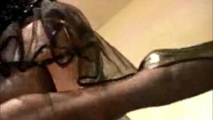 Sexy Mature Granny Porn Star Zoe Zane wears Black Stockings!