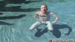 These army mens are sharing giant cocks outdoor