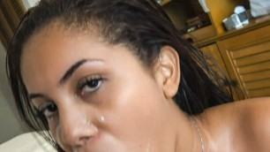 Horny Colombian Babe Treated like a Hooker and Facialized