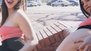 Latina fucked her ass in a public street