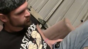 Straight thug Nolan shows off his big cock while jerking off